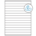 8.5" x 0.75" White Rectangular Sheet Labels - Ultra Aggressive Adhesive