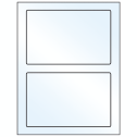 7" x 4.5" Crystal Clear Rectangular Sheet Labels