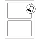 7" x 4.5" Blockout Rectangular Sheet Labels