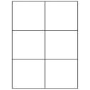4.25" x 3.66" White Vinyl Drum Rectangular Sheet Labels