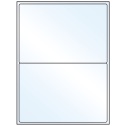 8.4375" x 5.4531" White Mid Gloss Rectangular Sheet Labels