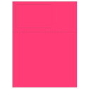 4.75" x 3" Fluorescent Pink Rectangular Sheet Labels