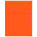 4.75" x 3" Fluorescent Red Rectangular Sheet Labels