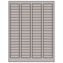 1.7225" x 0.5" Gray Rectangular Sheet Labels