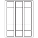 2.125" x 1.75" White Vinyl Drum Rectangular Sheet Labels