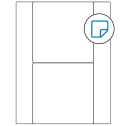 5.5" x 5.5" White Square Sheet Labels - Removable Adhesive