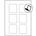 2.5" x 2.75" Blockout Rectangular Sheet Labels