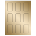 1.6562" x 2.75" Gold Foil Rectangular Sheet Labels