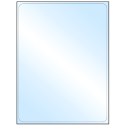 8.25" x 10.75" White Premium High Gloss Rectangular Sheet Labels