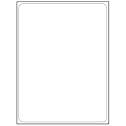 8.25" x 10.75" White Vinyl Drum Rectangular Sheet Labels
