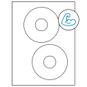 4.65" White Circular Sheet Labels - Ultra Aggressive Adhesive