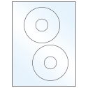 4.65" White Mid Gloss Circular Sheet Labels