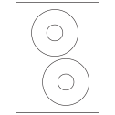 4.65" White Matte Litho Circular Sheet Labels