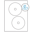 4.65" White Circular Sheet Labels - Ultra Aggressive Adhesive