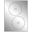 4.65" Silver Foil Circular Sheet Labels