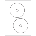 4.65" White Vinyl Drum Circular Sheet Labels
