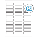 2.25" x 0.75" Photo Gloss Rectangular Sheet Labels