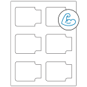 3.372" x 2.5" White Sheet Labels - Ultra Aggressive Adhesive