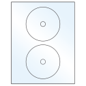 4.57" Crystal Clear Circular Sheet Labels