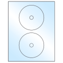 4.57" White Premium High Gloss Circular Sheet Labels