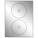 4.57" Silver Foil Circular Sheet Labels