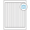 0.75" x 9.4" Photo Gloss Rectangular Sheet Labels