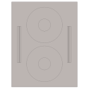 4.64" x 4.64" Gray Sheet Labels