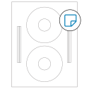 4.64" x 4.64" White Sheet Labels - Removable Adhesive