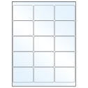 2.6875" x 2" White Mid Gloss Rectangular Sheet Labels