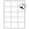 2.6875" x 2" Blockout Rectangular Sheet Labels