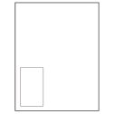 2.375" x 4" White Rectangular Sheet Labels