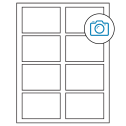 3.5" x 2.375" Photo Gloss Rectangular Sheet Labels