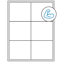4" x 3.5" White Rectangular Sheet Labels - Ultra Aggressive Adhesive