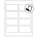 3.75" x 2" Blockout Rectangular Sheet Labels