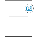 5" x 3.50785" Photo Gloss Rectangular Sheet Labels