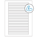 6.25" x 0.5" White Rectangular Sheet Labels - Ultra Aggressive Adhesive