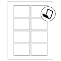 3.0625" x 2.1875" Blockout Rectangular Sheet Labels