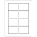 3.0625" x 2.1875" White Rectangular Sheet Labels