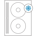 4.625" x 4.625" White Sheet Labels - Freezer Grade Adhesive