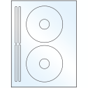 4.625" x 4.625" White Mid Gloss Sheet Labels