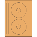 4.625" x 4.625" Pastel Orange Sheet Labels