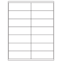 4.1875" x 1.5" White Matte Litho Rectangular Sheet Labels