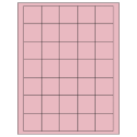 1.5" x 1.5" Pastel Pink Square Sheet Labels