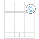 2.75" x 2.75" White Rectangular Sheet Labels - Ultra Aggressive Adhesive