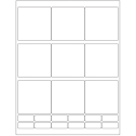 2.75" x 2.75" White Vinyl Drum Rectangular Sheet Labels