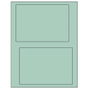 6.78" x 4.75" Pastel Green Rectangular Sheet Labels