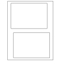 6.78" x 4.75" White Vinyl Drum Rectangular Sheet Labels