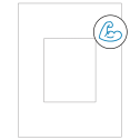 4.25" x 5.25" White Rectangular Sheet Labels - Ultra Aggressive Adhesive