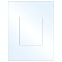 4.25" x 5.25" Crystal Clear Rectangular Sheet Labels
