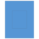 4.25" x 5.25" Fluorescent Blue Rectangular Sheet Labels